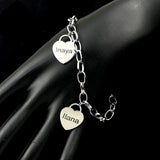 Custom Stainless Steel Nameplate Chain Bracelet for Men and Women