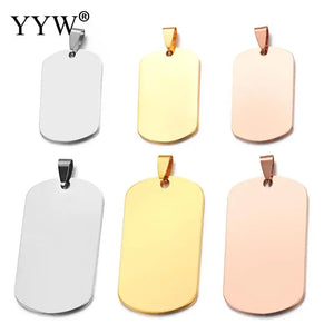 Stainless Steel Hip Pop Pendants For DIY Necklaces Jewelry Making Pendant