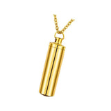 Stainless Steel Ashes Urn Pendant Cremation Necklace 3 Colors