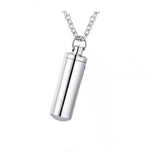Stainless Steel Ashes Urn Pendant Cremation Necklace 3 Colors