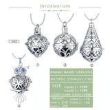 Stainless Steel Hollow Cage Ball Box Pendant for DIY Perfume Jewelry