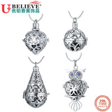 Stainless Steel Hollow Cage Ball Box Pendant for DIY Perfume Jewelry