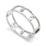 Stainless Steel Number 5 Cuff Bracelet for Women