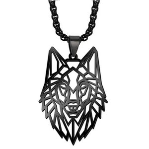 Vikings Wolf Pendant Punk Necklace Chain