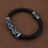 7mm Stainless Steel Hollow Tube Beads Big Hole Charm DIY Bracelet Clasp