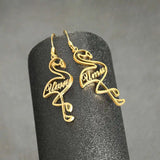 Gold-Plated Long Dangle Earrings for Women