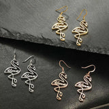 Gold-Plated Long Dangle Earrings for Women