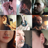 Stainless Steel Circular Barbell Septum Nose Ring Earring