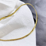 Stainless Steel Horsewhip Chain Necklace Women Choker Long Chains Collars