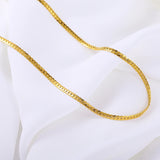 Stainless Steel Horsewhip Chain Necklace Women Choker Long Chains Collars