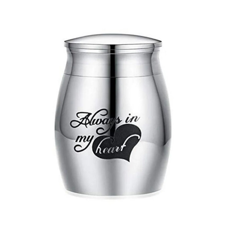 Stainless Steel Pet Cremation Urn Casket Funeral Ashes Memorial Container