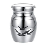 Stainless Steel Pet Cremation Urn Casket Funeral Ashes Memorial Container