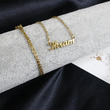 Stainless Steel Ikram Name Necklace Waterproof Pendant Christmas Gift