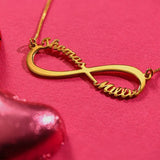 Stainless Steel Infinity Pendants Necklaces Nameplate Jewelry