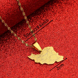 Iran Maps Pendant Necklace For Women Ethnic Jewelry Gift