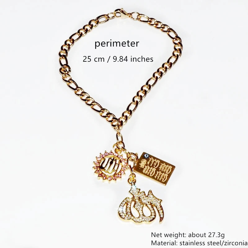 Stainless Steel Evil Eye Car Mirror Pendant Necklace Gift