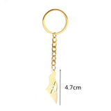Stainless Steel Star of David Keychain Necklace