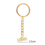 Stainless Steel Star of David Keychain Necklace