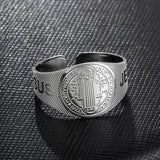St. Benedict Cross Cuff Bracelet for Women
