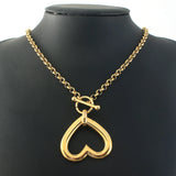 Stainless Steel Jewelry 2 Collar Style Necklaces Pendant Heart For Women