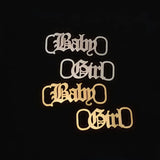 Stainless Steel Bad Girl Shoe-buckle Old English Buckle for Baby Girl Women Men