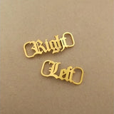 Stainless Steel Bad Girl Shoe-buckle Old English Buckle for Baby Girl Women Men