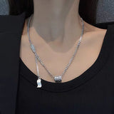 Sweet Pink Crystal Butterfly Pendant Necklace Gift
