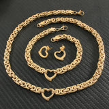 Stainless Steel Heart Bracelet 6mm Width for Women