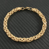Stainless Steel Heart Bracelet 6mm Width for Women