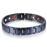 Stainless Steel Bike Chain Bracelets Magnetic Stone Bangles