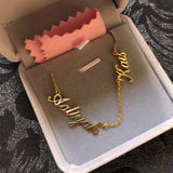Personalized Stainless Steel Multi-name Necklace Choker Memorial Jewelry