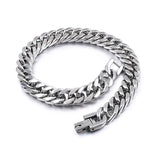 Stainless Steel Hand Chain Charm Bracelets for Men Women, Punk Friendship Gift