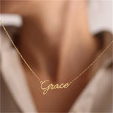 Custom Name Necklace for Women - Stainless Steel