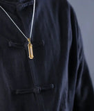 Stainless Steel Buddhism Shurangama Unisex Pendant Locket Necklace