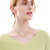 Custom Name Heart Charm Necklace Stainless Steel Choker