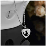 Rabbit & Moon Cremation Urn Locket Necklace