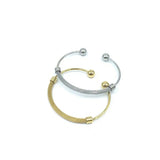 Stainless Steel Women's Mesh Choker Bracelet Set