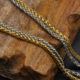 Stainless Steel Keel Chain Rope Necklace Jewelry