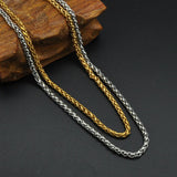 Stainless Steel Keel Chain Rope Necklace Jewelry