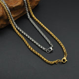 Stainless Steel Keel Chain Rope Necklace Jewelry