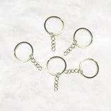 Flat Key Ring with Short Chain for Keys