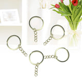 Flat Key Ring with Short Chain for Keys
