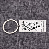 Mother Is Like a Flower - Unique Stainless Steel Keychain & Keyring