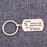 Personalized Stainless Steel Keychain - Engraved Anniversary Gift