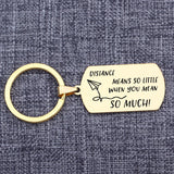 Personalized Stainless Steel Keychain - Engraved Anniversary Gift