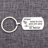 Personalized Stainless Steel Keychain - Engraved Anniversary Gift