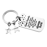 Friendship Gift Good Are Like Stars Military Keychain
