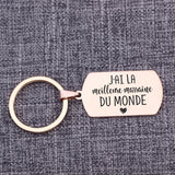 Best Godmother Keychain French Language Gift