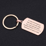 Personalized Medical Alert ID Keychain for Heart Disease & Diabetes Patients