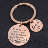 Memorial Keychain Sets Engraved with Those We Love Don't Go Away